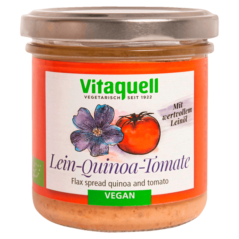 Vitaquell Bio Brotaufstrich Lein-Quinoa-Tomate 130g